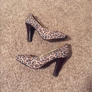 Animal print heels