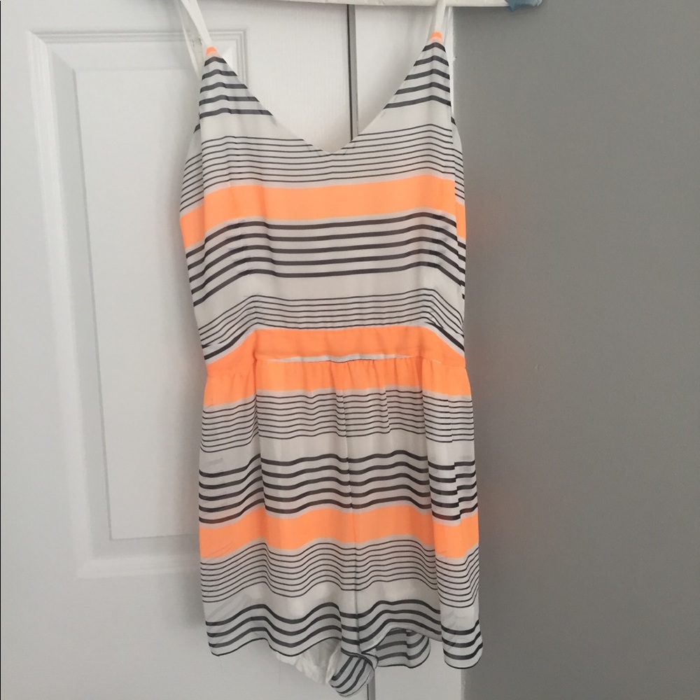 Strappy open back romper
