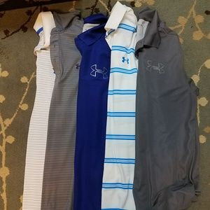 5 medium under armour mens shirts