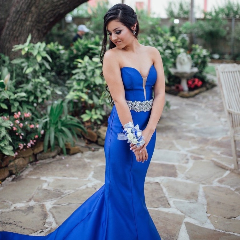 Jovani royal blue prom dress