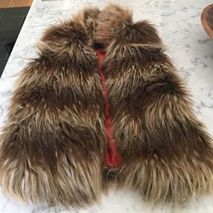 Faux fur vest