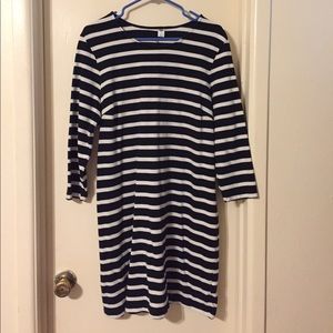 Black & white striped dress