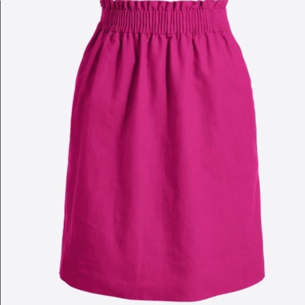 J.Crew Linen-cotton sidewalk mini skirt