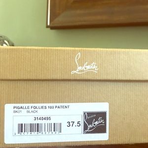 Christian Louboutin Pigalle Fillies 100 Size: 37.5