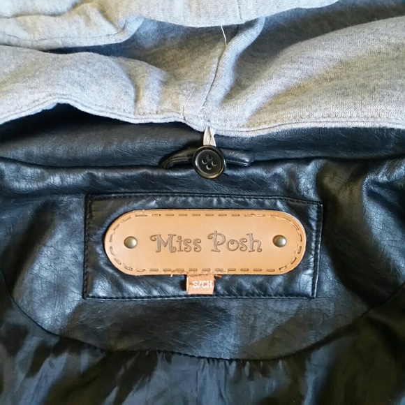 Pleather jacket with removable hood - Picture 5 of 5