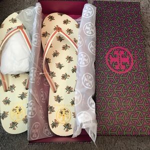 New Tory Burch flip flops