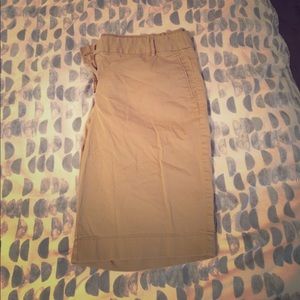 Khaki Bermuda shorts: summer weight chino by JCREW