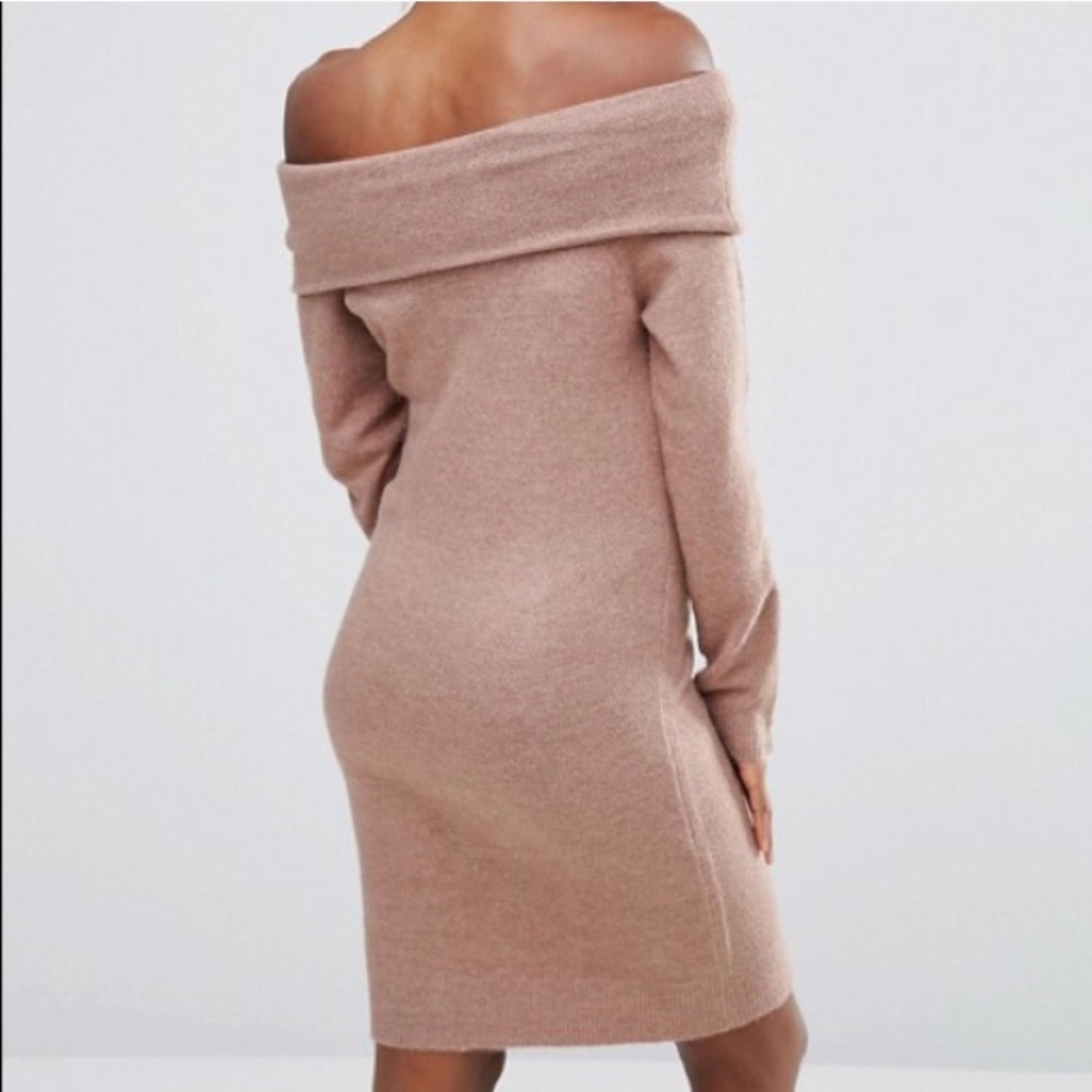 ASOS Sweater Dress off the shoulder