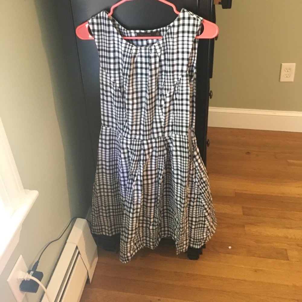 The Limited black and white patterned dress
