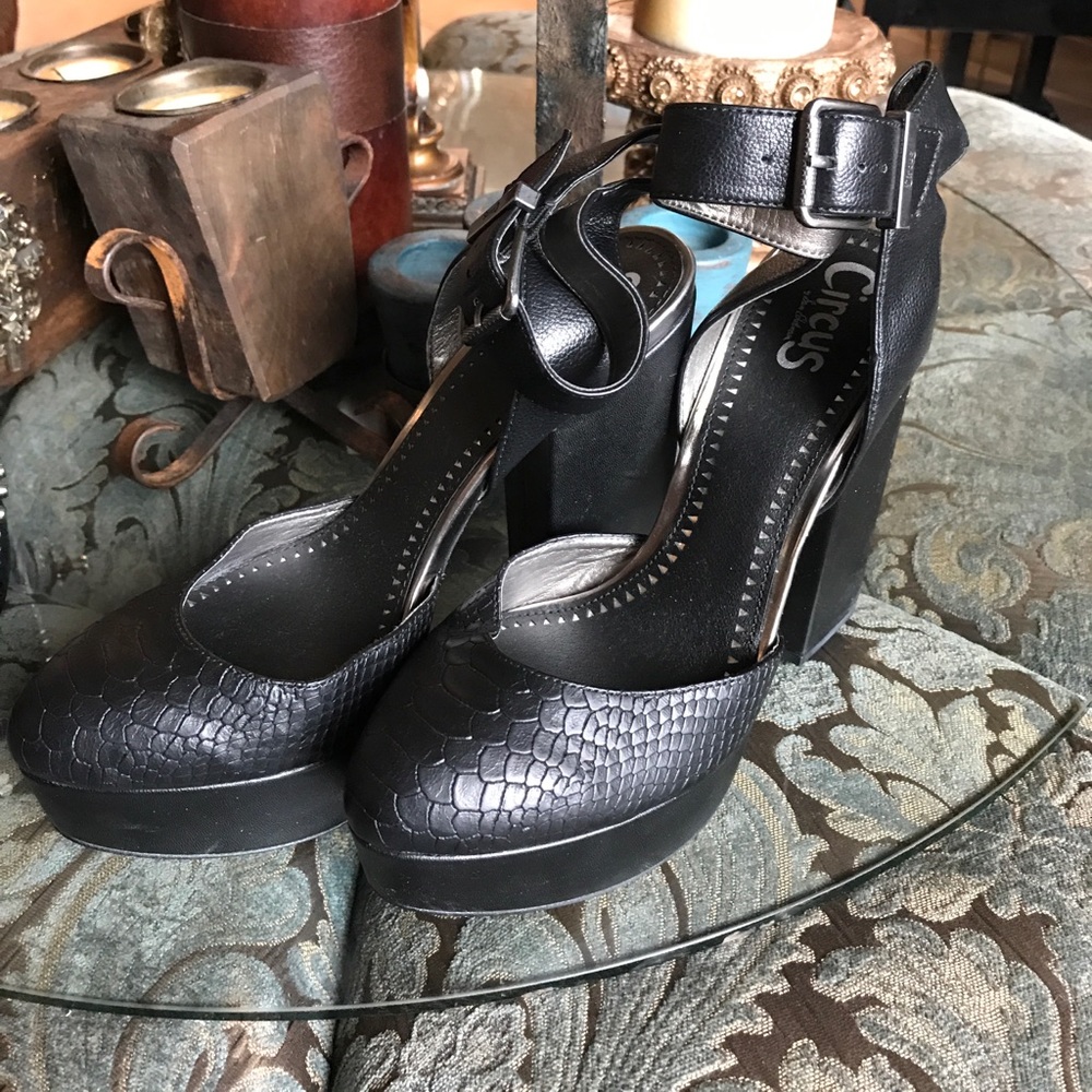 Circus by Sam Edelman ankle tie platforms