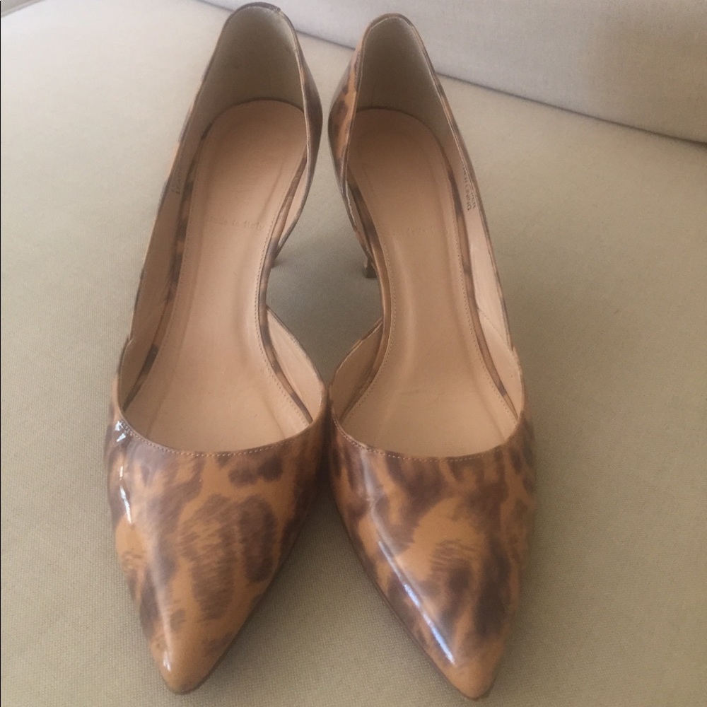 J.CREW D’Orsay Animal Print Heels