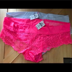 Victoria Secret Cheeky Short Panties Large NWT