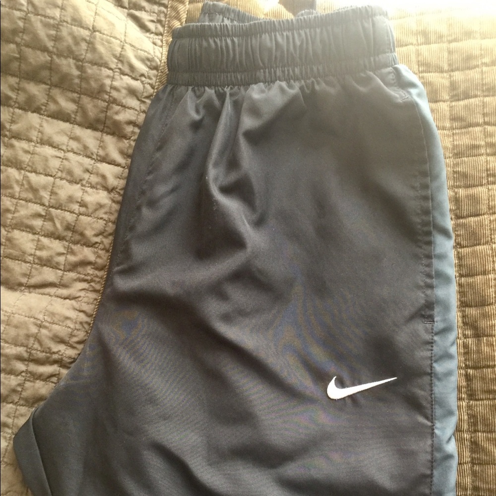 Nike Black Track Pants with Gray stripe