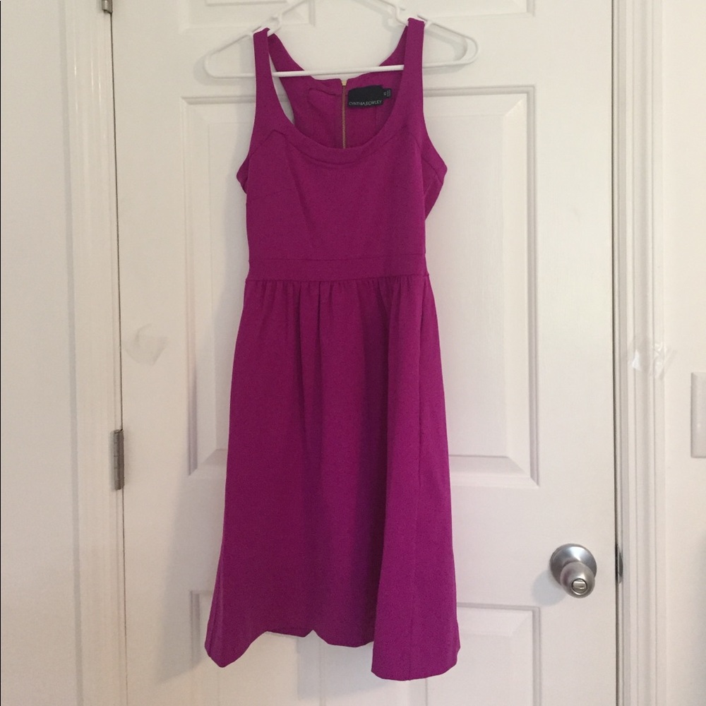 Cynthia rowley purple dress