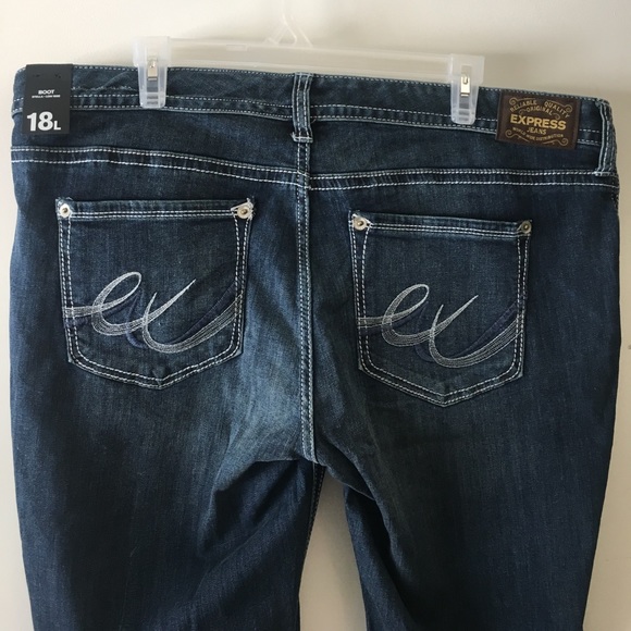 Express Low Rise Boot Jeans - Picture 3 of 6