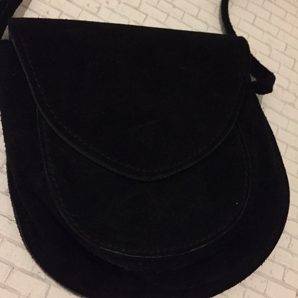 ⬇️ 🎉HP🎉 La dolcevita black suede cross-body - Picture 2 of 6