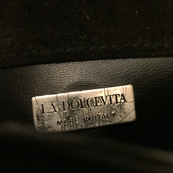 ⬇️ 🎉HP🎉 La dolcevita black suede cross-body - Picture 4 of 6