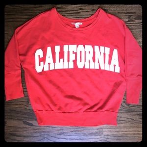 Red California sweatshirt  L