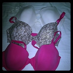 38d lined demi bras
