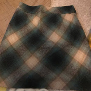 Plaid Fall Skirt - Loft - Size 12