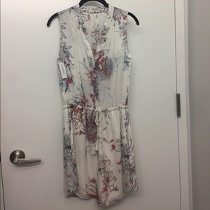 NWT Aritzia white floral sleeveless dress