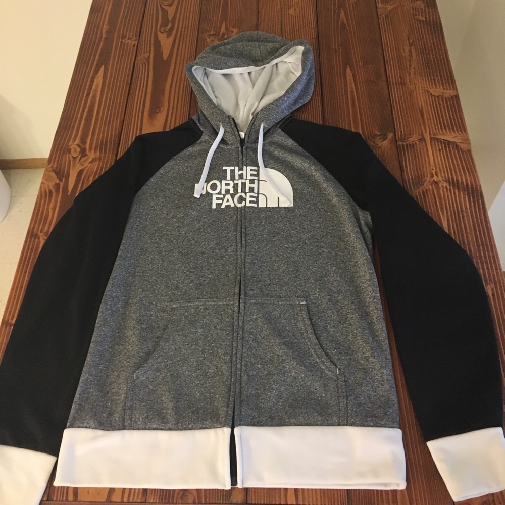 North Face zip up sweatshirt