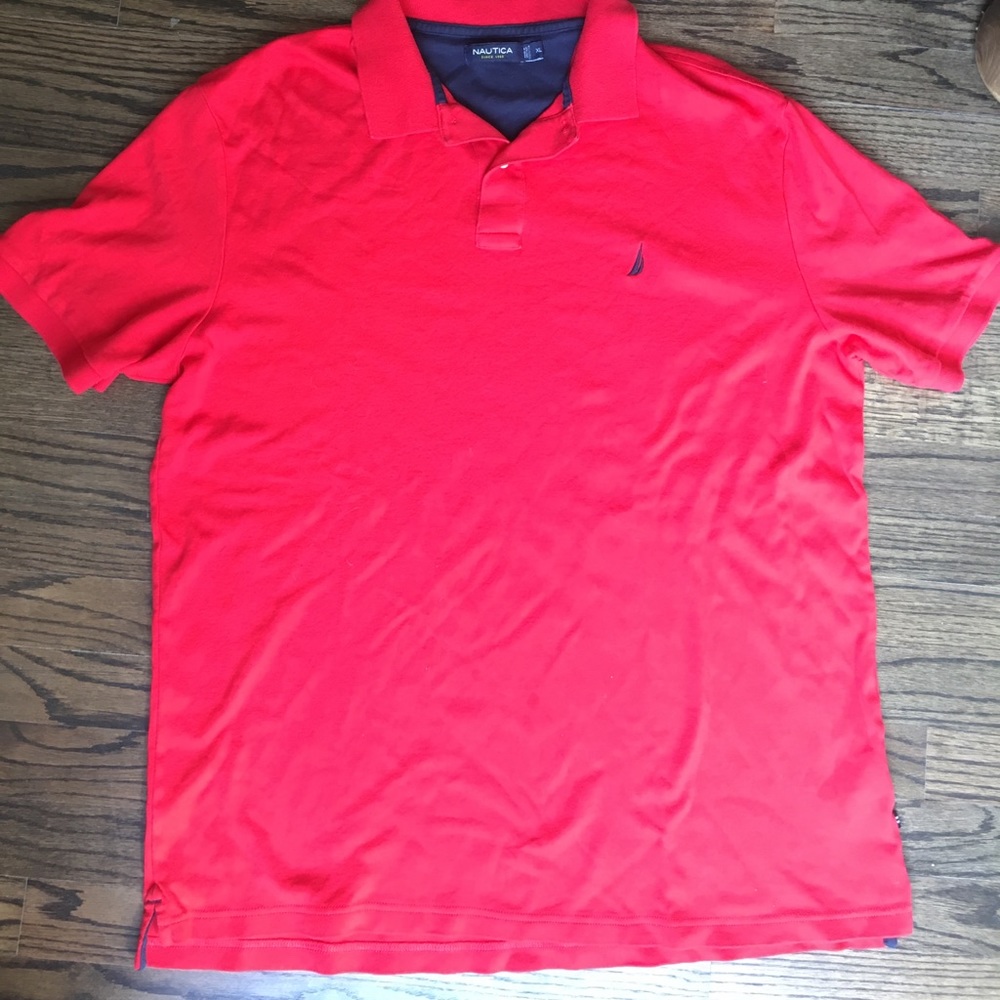 Red Nautica XL collared shirt