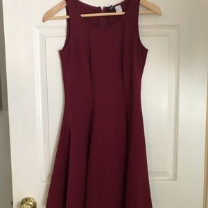 Divided H&M Maroon Skater dress
