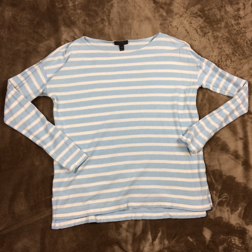JCrew Blue striped lightweight Sweater Tunic XS