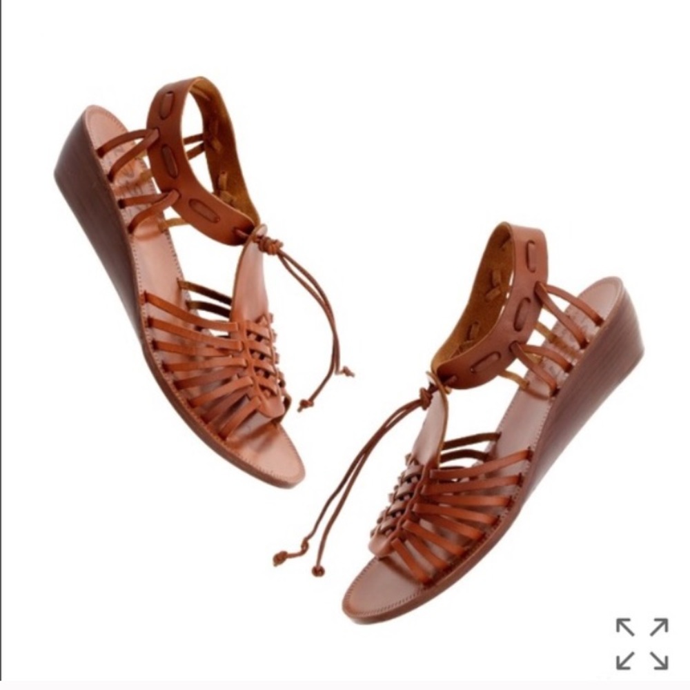 Madewell basketweave sandals size 6