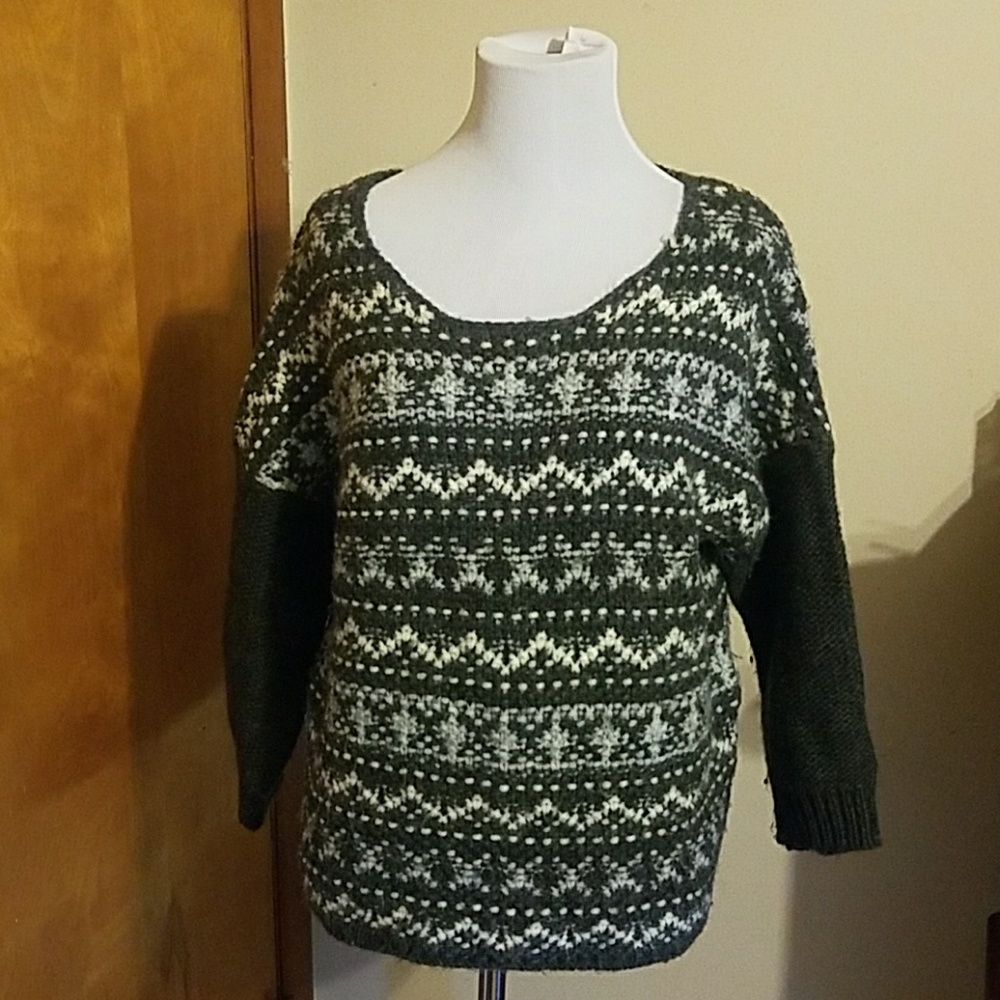 Loft grey knit sweater
