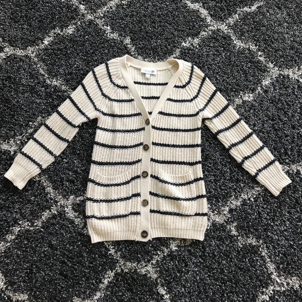 Forever 21 Striped Cardigan
