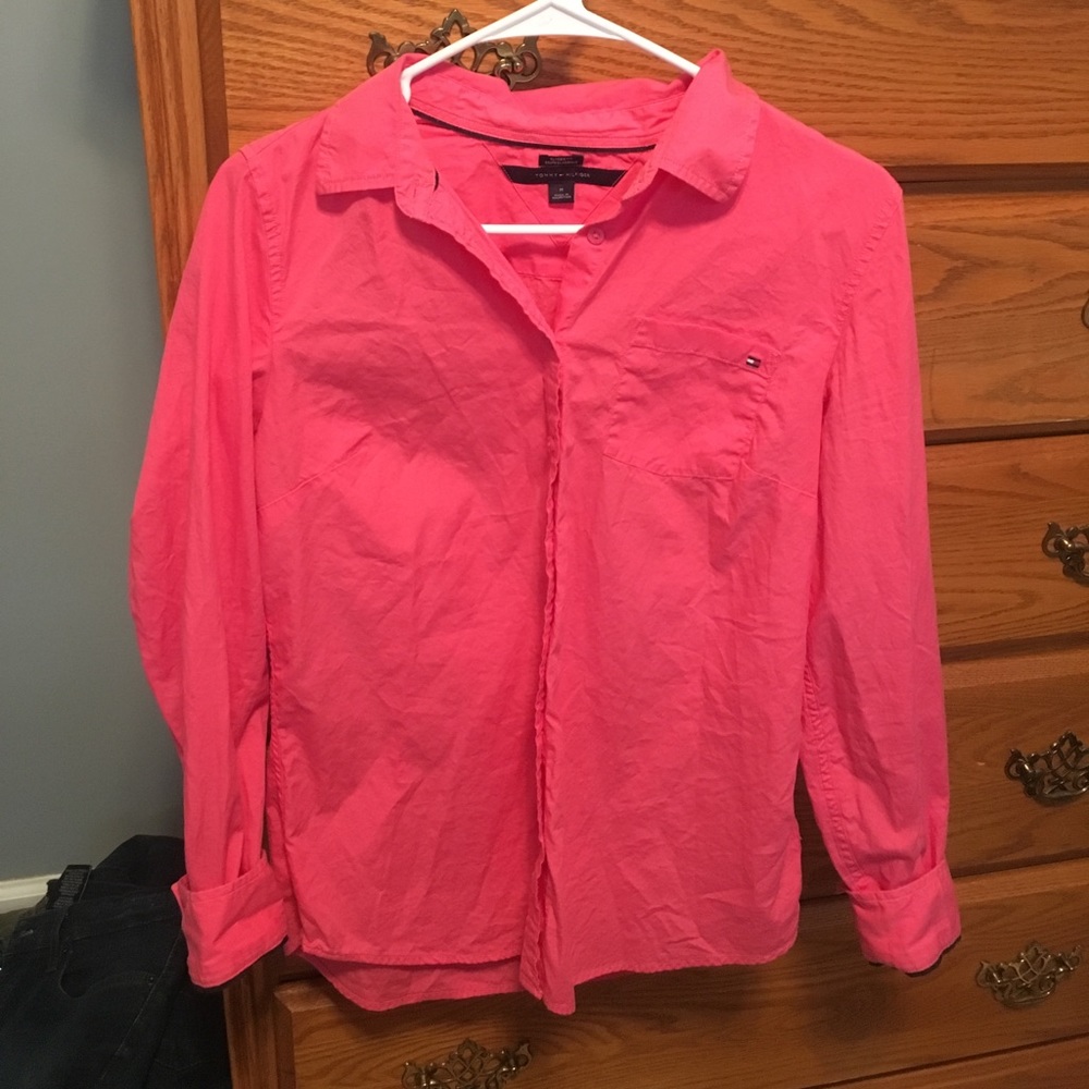 Pink Tommy Hilfiger dress shirt