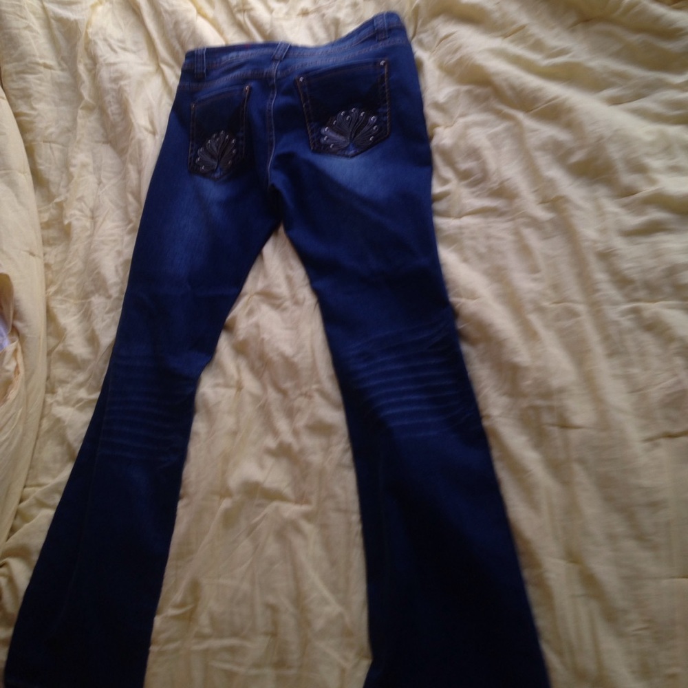 A pair of soft, sexy, and sleek denim jeans.