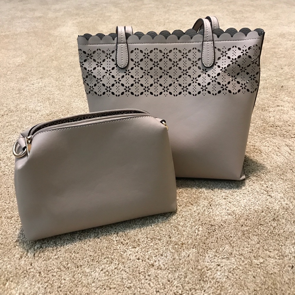 Beige/tan purse and bonus bag bundle!
