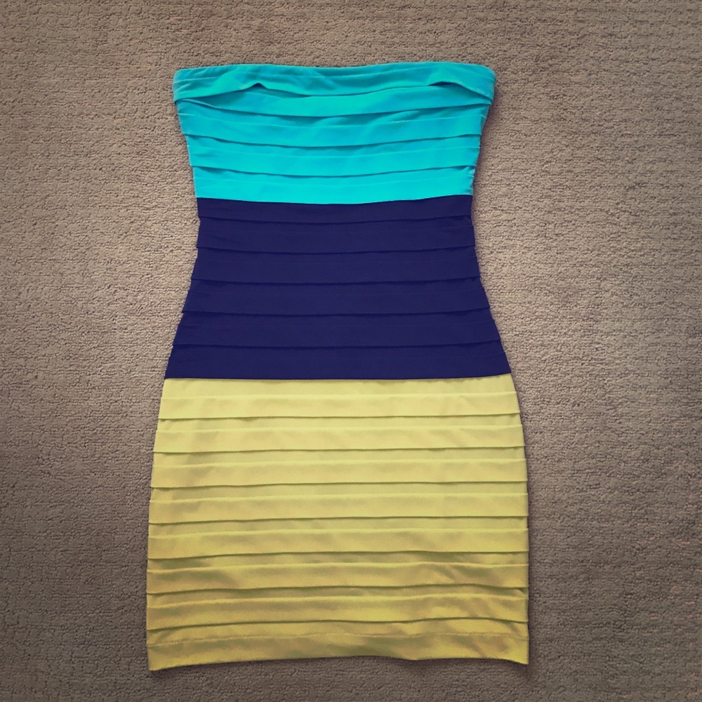 BCBG Color Block cocktail dress
