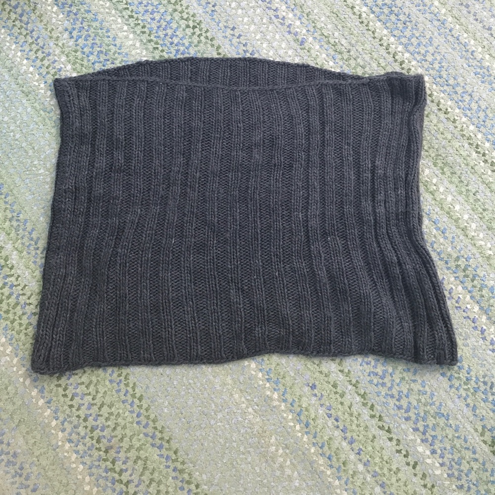 Grey loop scarf