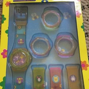 🆕 Winnie the Pooh Watch Set 🐷🐴🐯🍯🌸🐝⏱