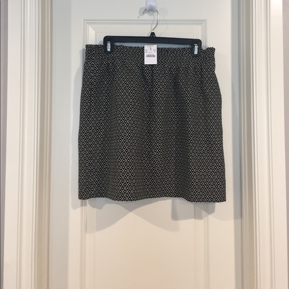 JCREW Black/White Skirt
