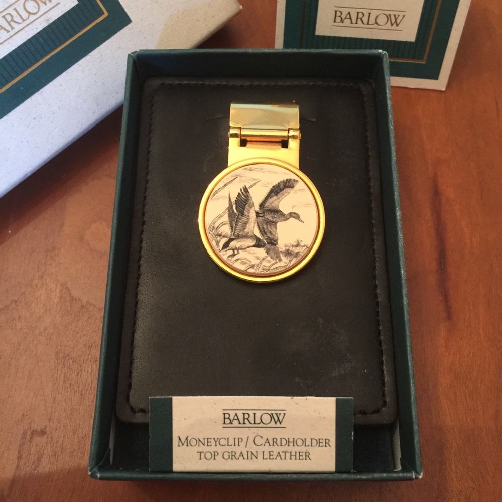 Brand New leather cardholder moneyclip