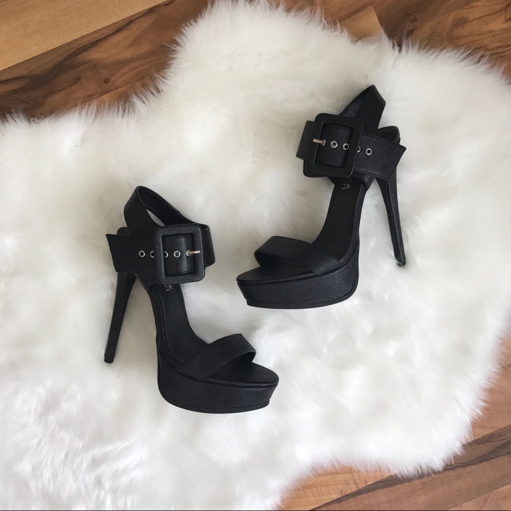 K+K Ankle Strap Stilettos
