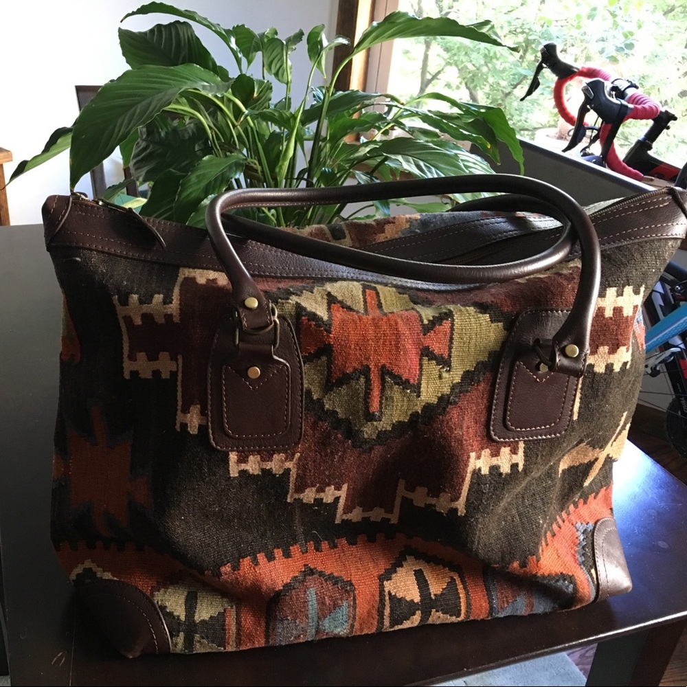 Bespoke handmade turkey Kilim travel bag