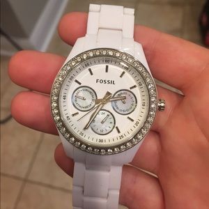 Fossil Stella White watch