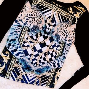 VERSACE INSPIRED CROP TOP