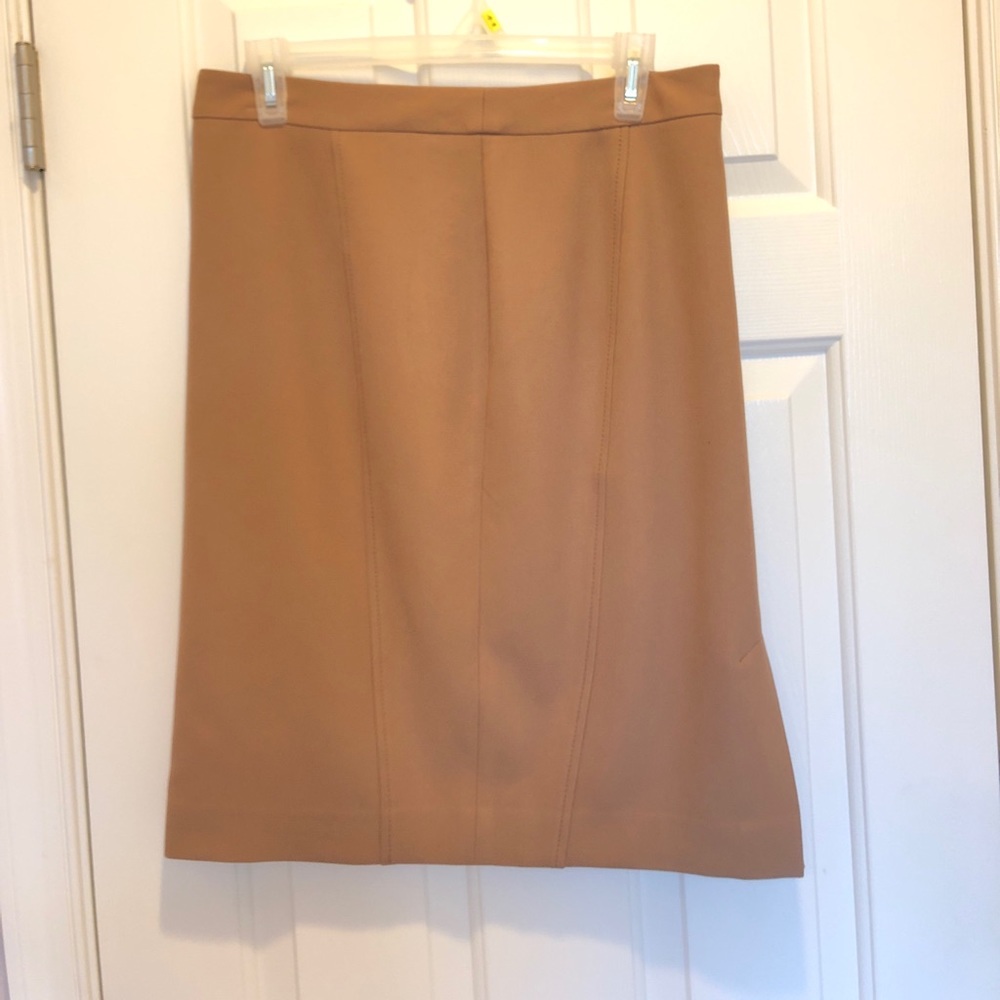Halogen Camel Pencil Skirt