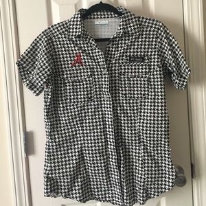 Columbia Alabama Women's PFG shirt houndstooth