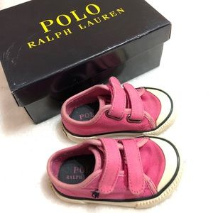 Ralph Lauren preppy pink infant shoes size 5