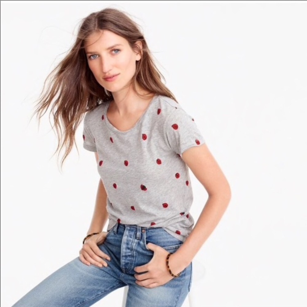 J.crew ladybug top