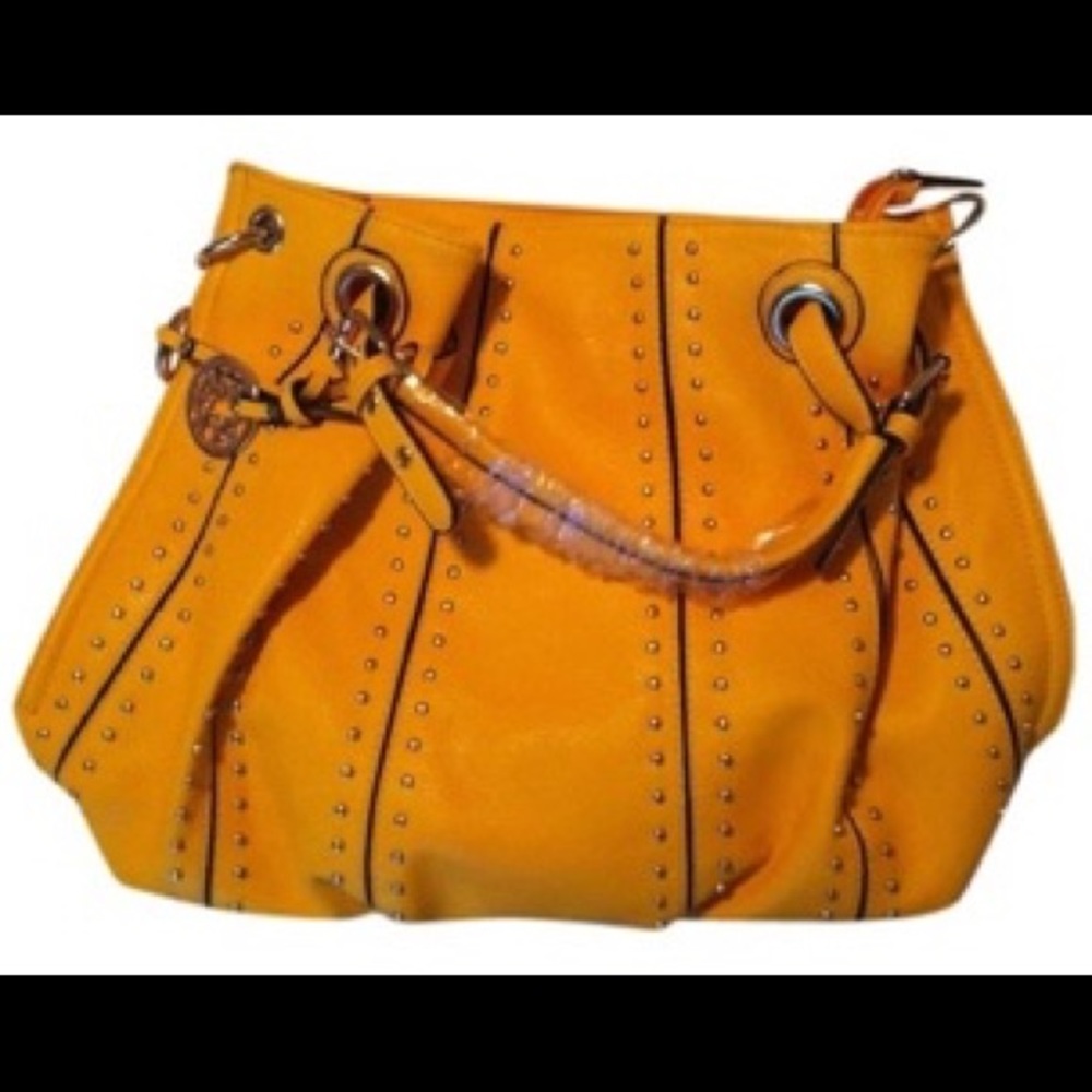Chacal Taylor Studded Yellow Hobo Bag