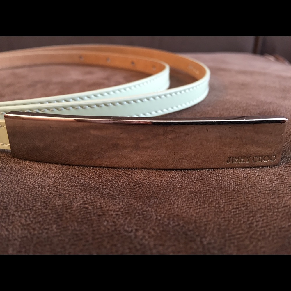 Jimmy Choo blossom key lime (light green) belt.